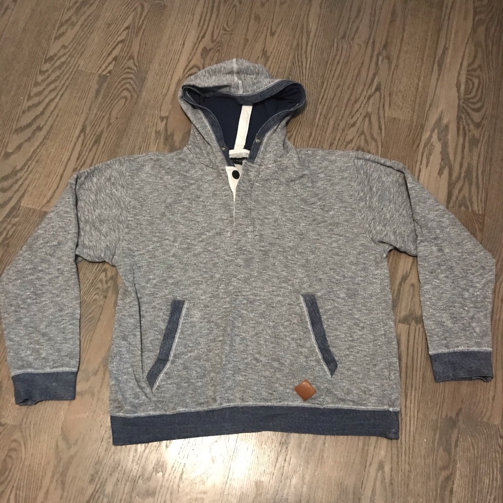 Ocean Current Gray hooded sweatshirt Size XL